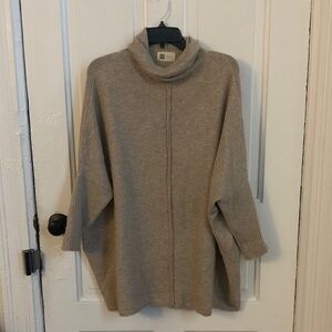 Cozy Beige Turtleneck Sweater